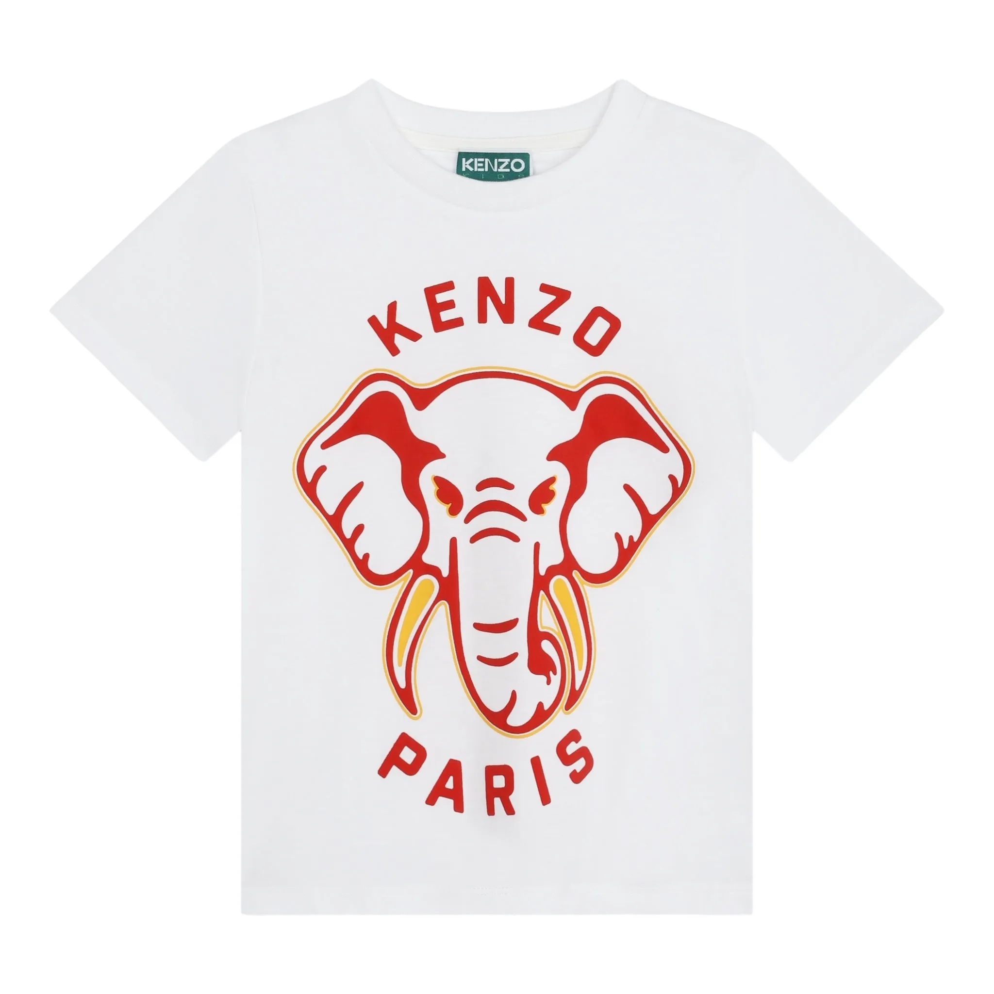 Kenzo Kids Elephant Logo Short Sleeve T-Shirt