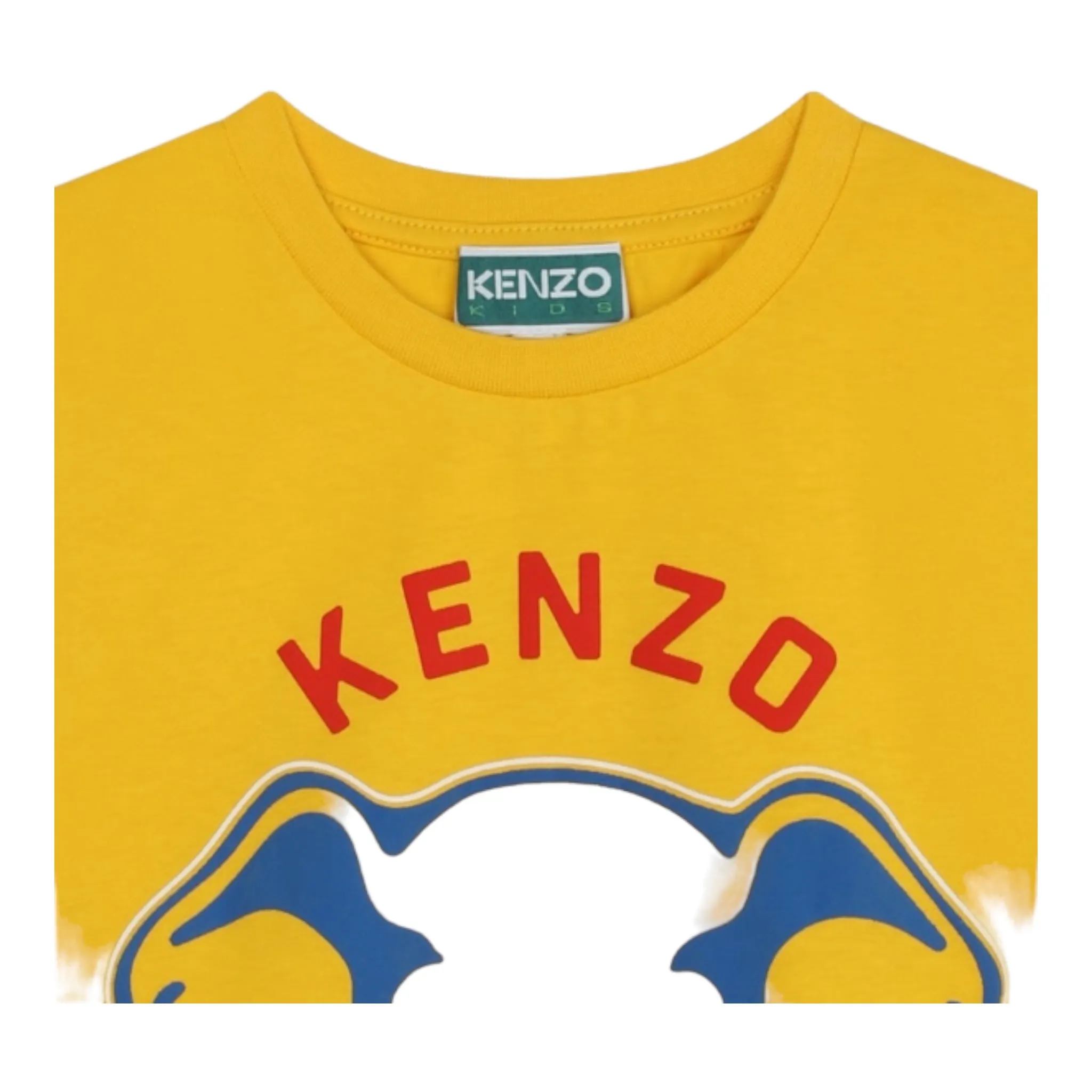 Kenzo Kids Elephant Logo Short Sleeve T-Shirt