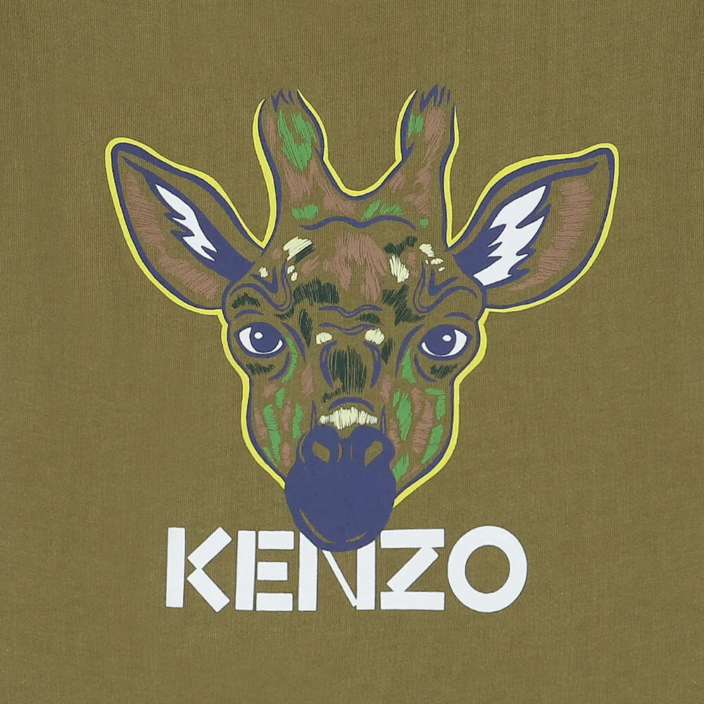 Kenzo Kids Giraffe Logo T-Shirt