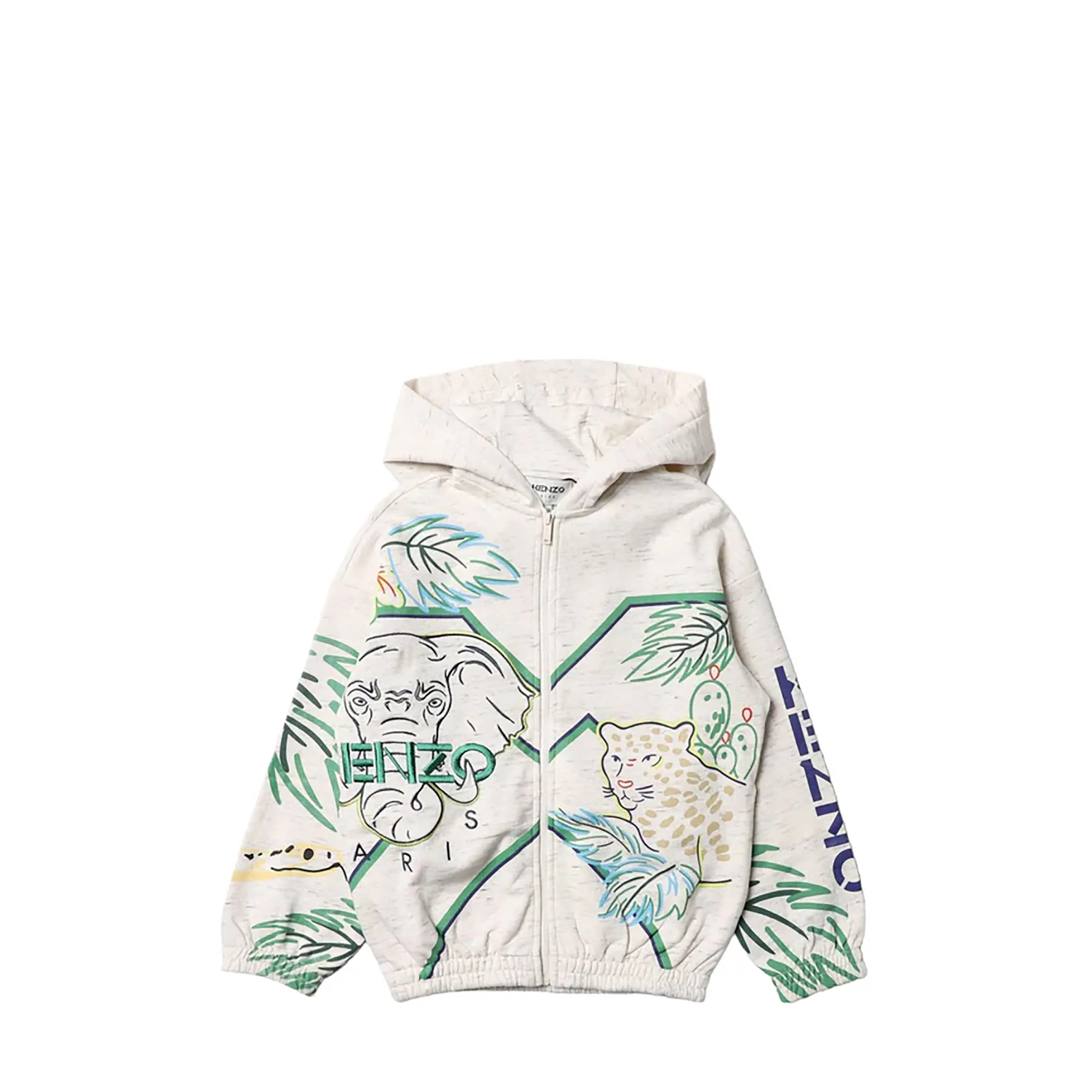 Kenzo Kids Jungle Embroidered Hoodie Sweatshirt