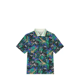 Kenzo Kids Jungle Print Polo Shirt