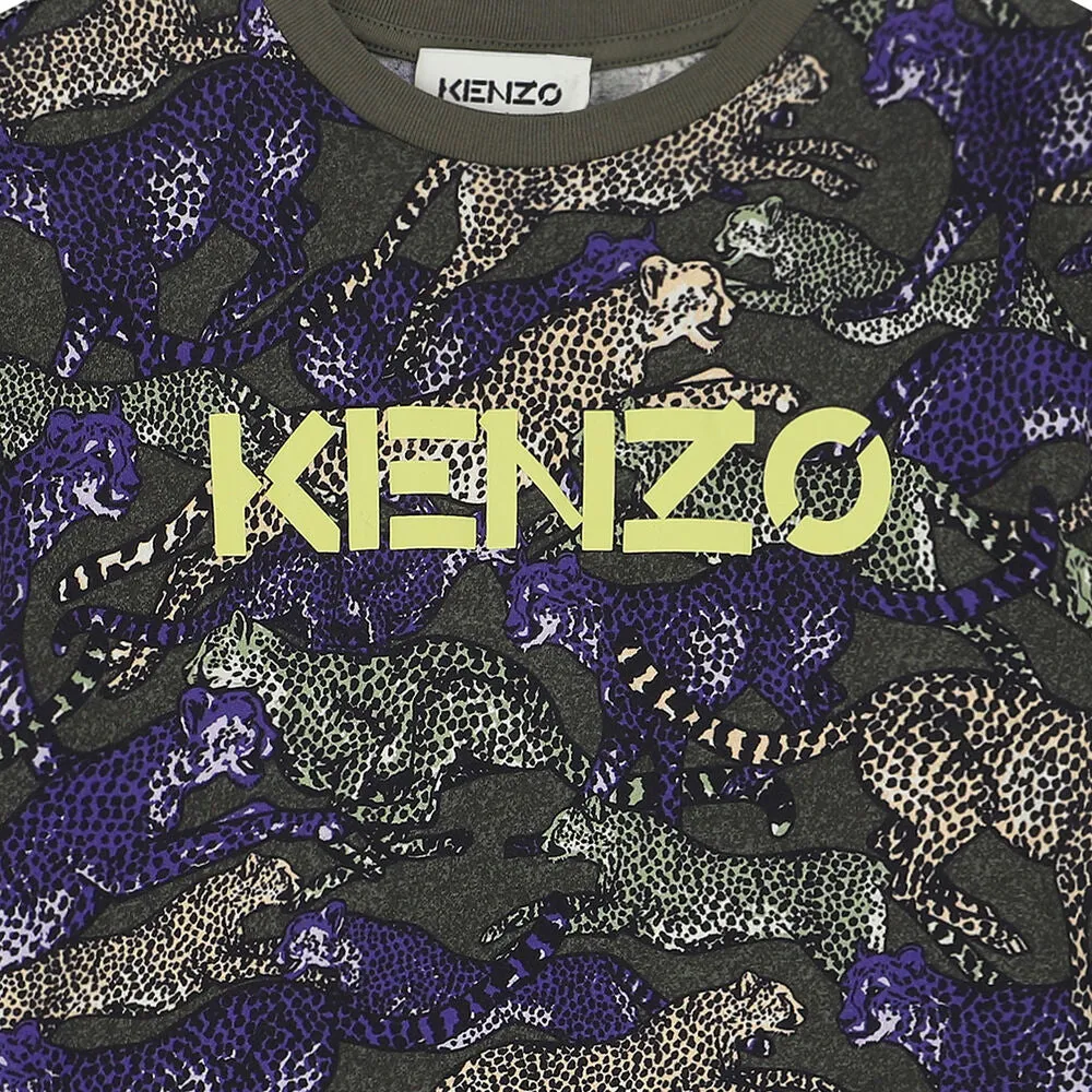 Kenzo Kids Multi Cheetah T-Shirt