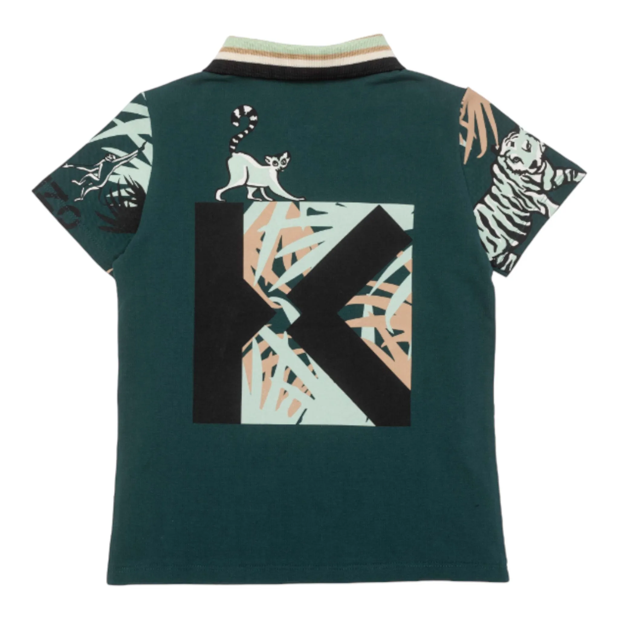 Kenzo Kids Multi-Pattern Polo Shirt