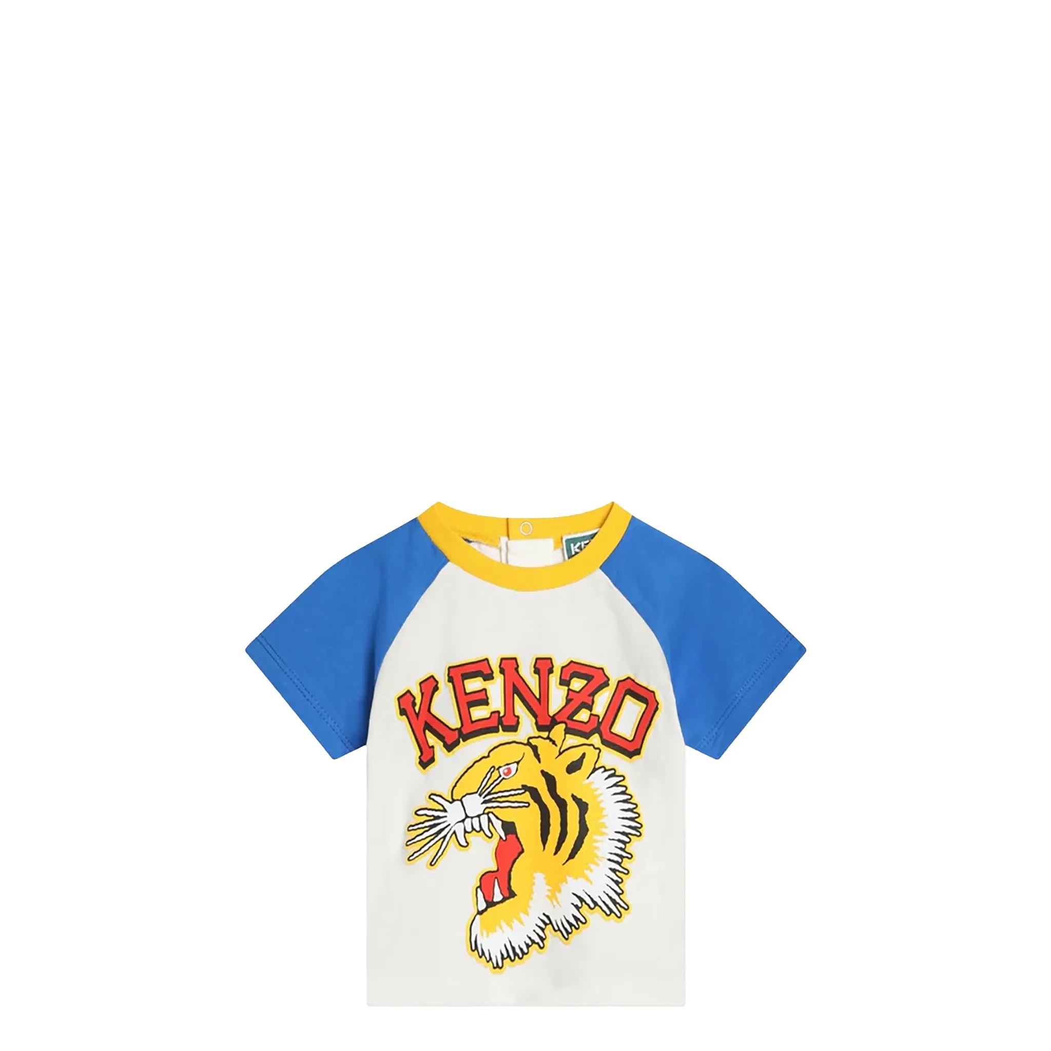 Kenzo Kids Toddler's Varsity Tiger Logo Raglan Short Sleeve T-Shirt