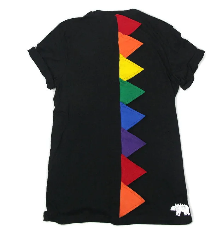 Dinosaur Spike Tee Rex Shirt - Rainbows Are Rawrsome