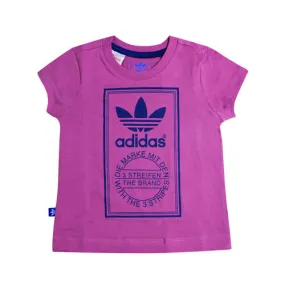 Purple Adidas Fun Trefoil T-Shirt for Kids