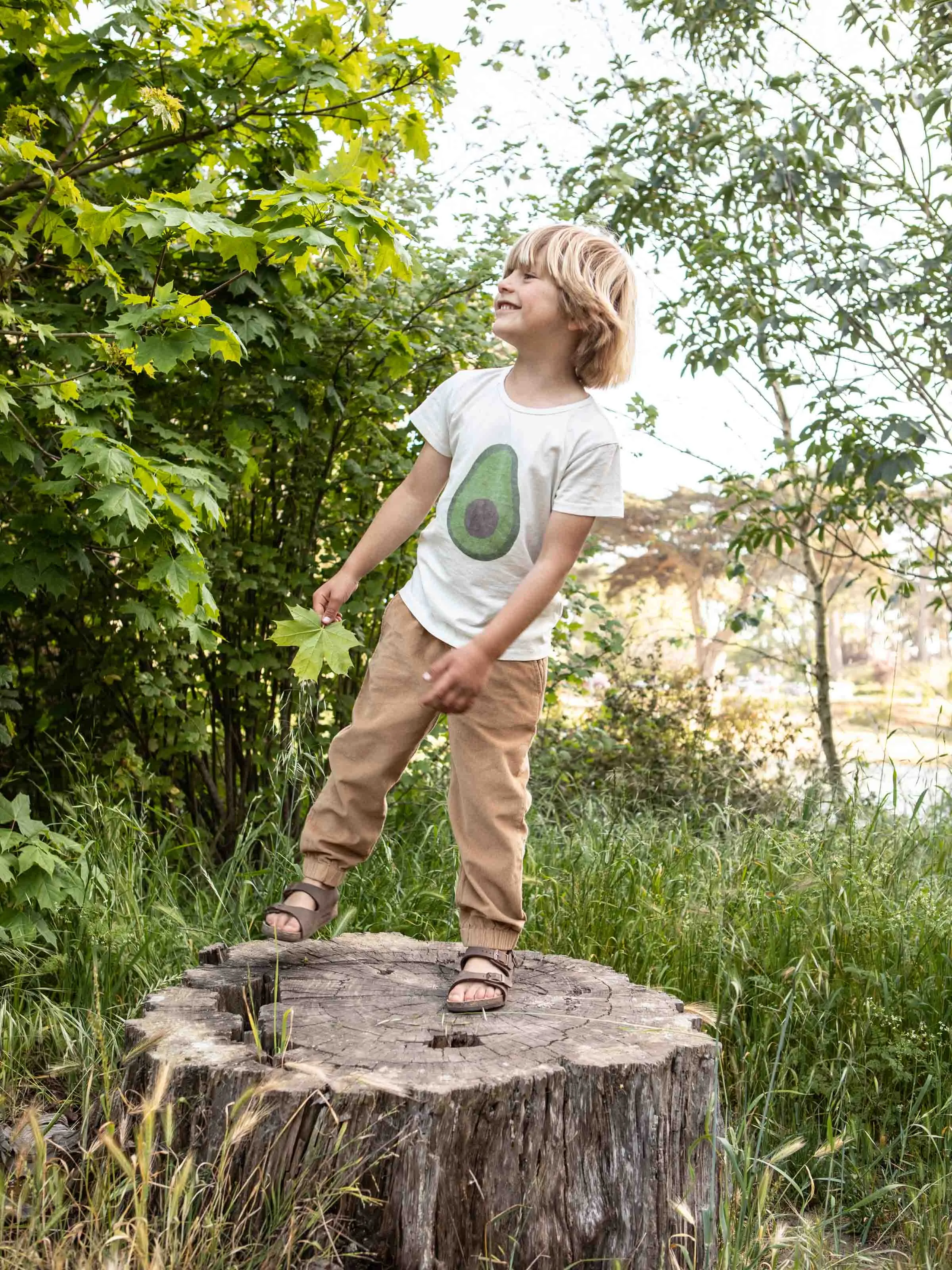 Children's T-Shirt Featuring Avocado Design