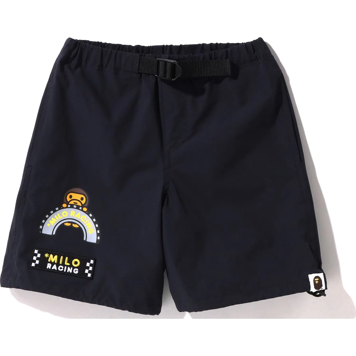 Kids Racing Shorts with Baby Milo Design