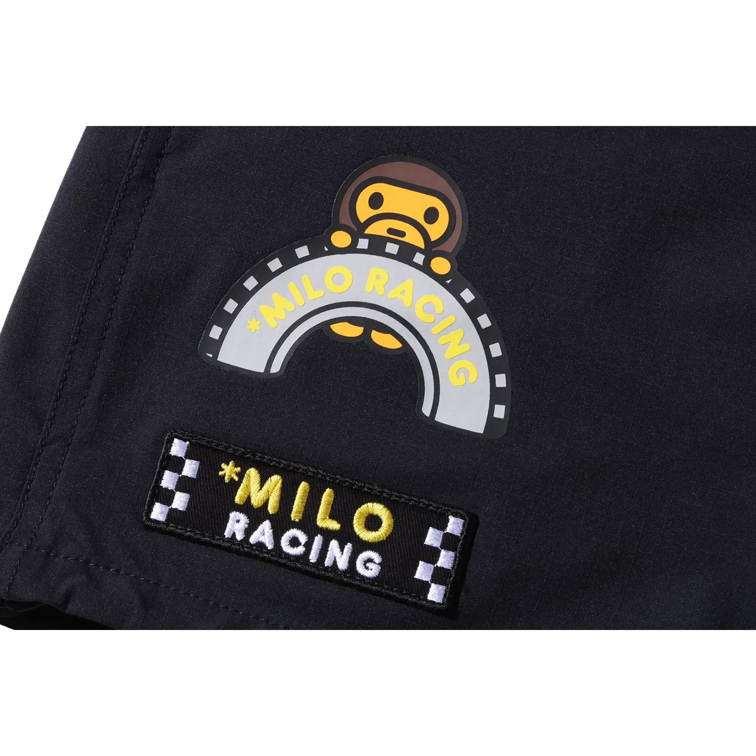 Kids Racing Shorts with Baby Milo Design