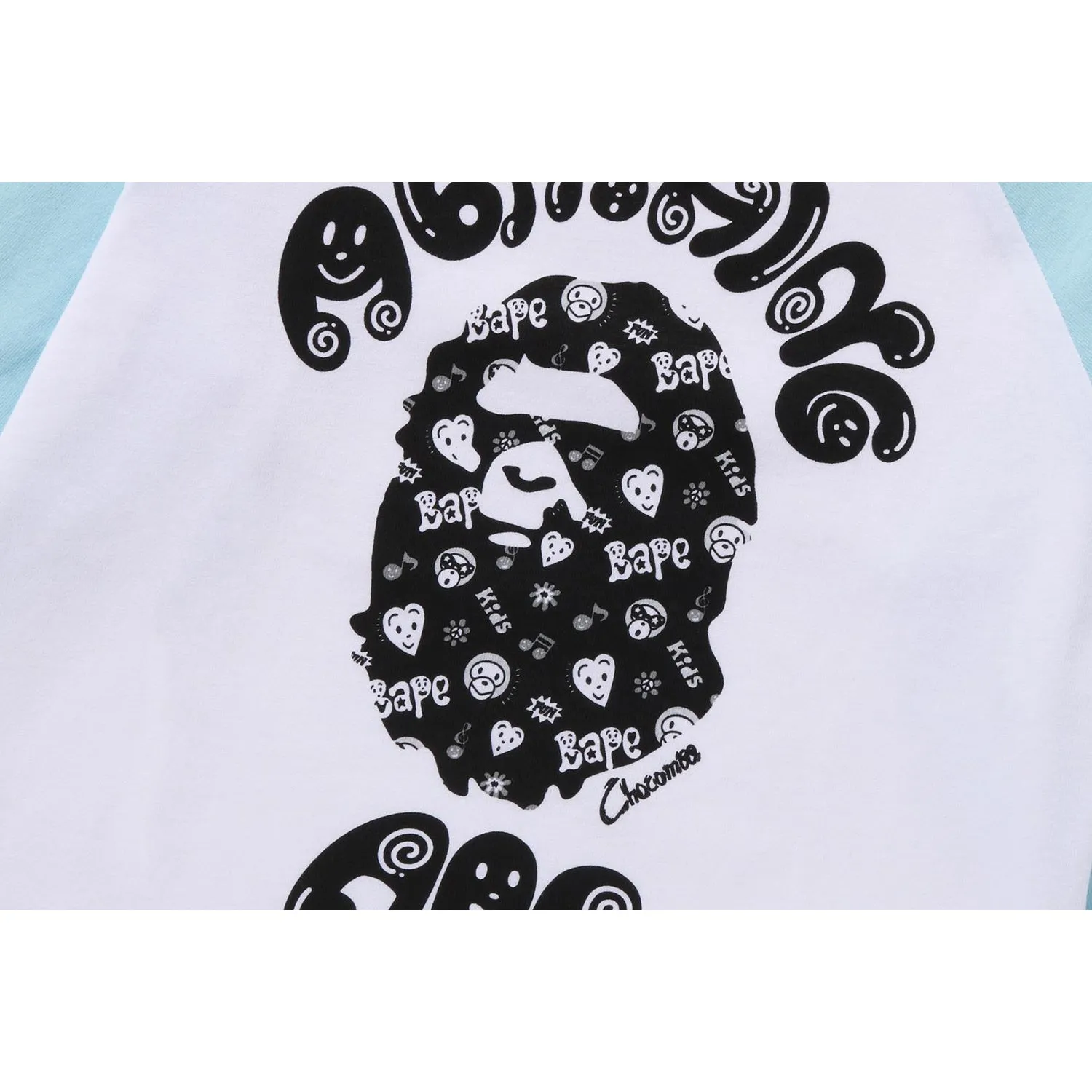 Kids Bape Chocomoo College Long Sleeve Tee,