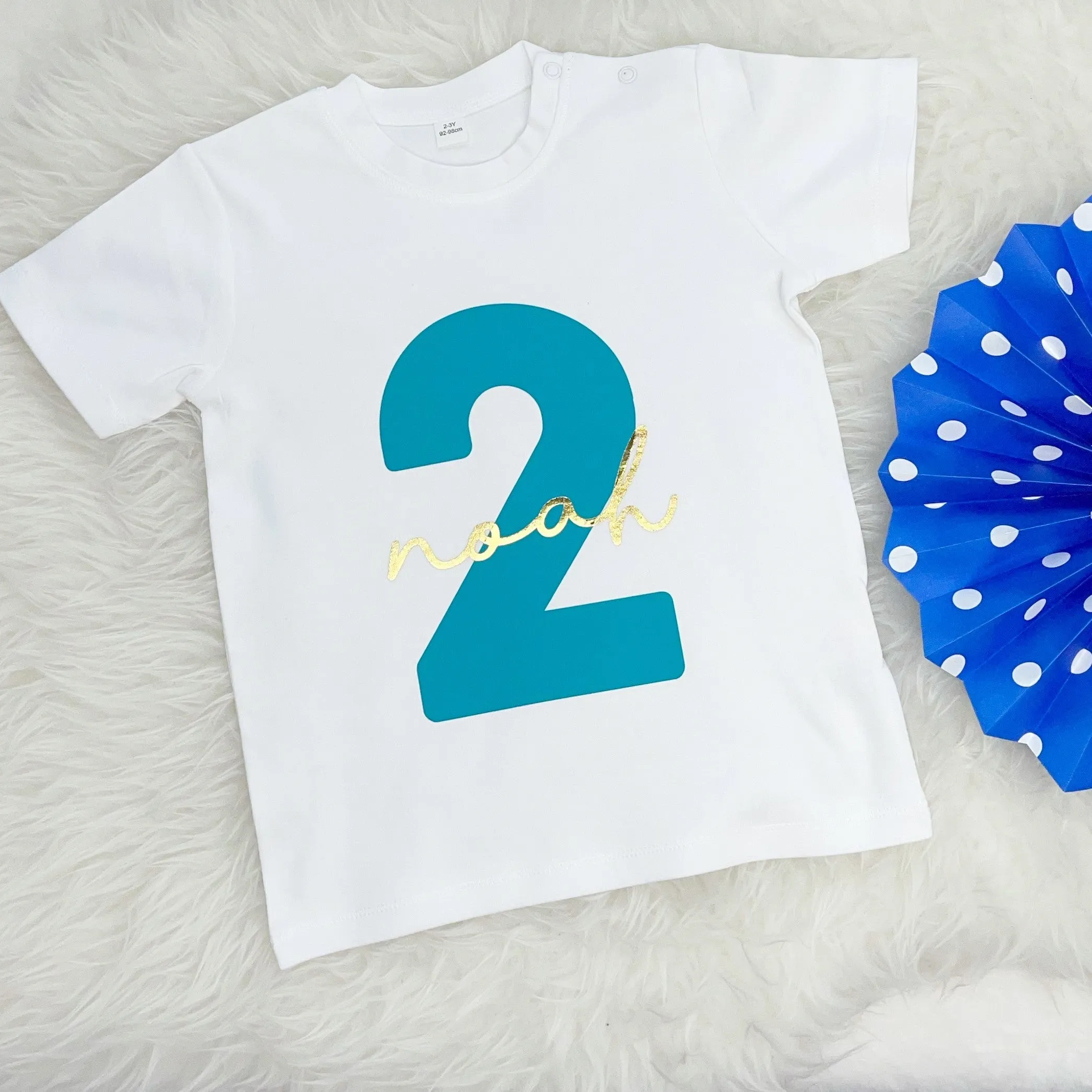 Kids Birthday T Shirt With Name And Age