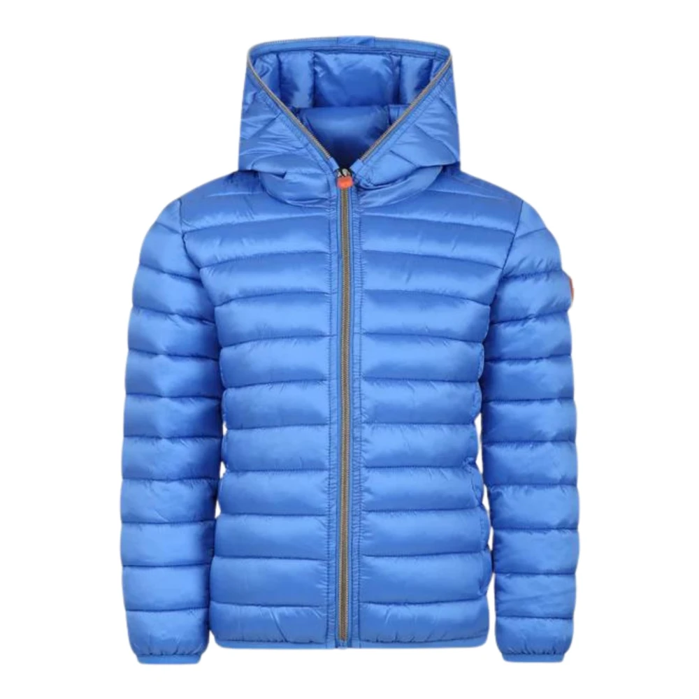 Kids Blue Avion Quilted Jacket with Hood