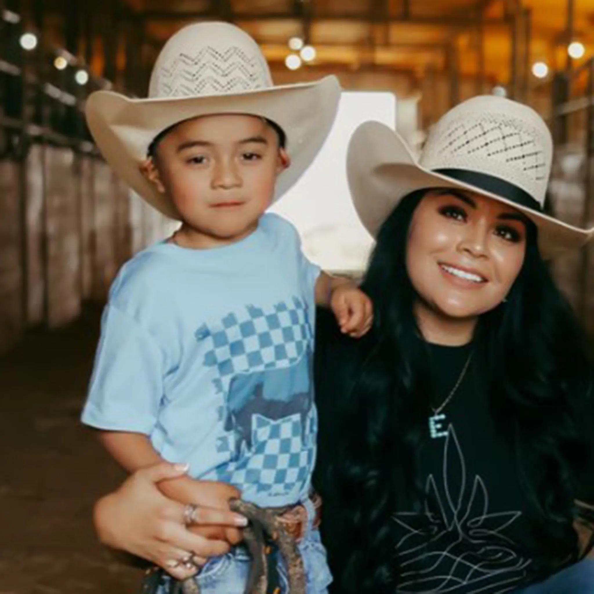 Kid's Blue Checker Steer Tee from The Whole Herd