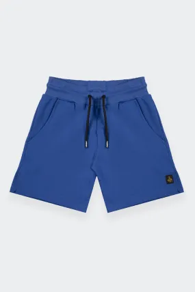 Kids Blue Fleece Shorts