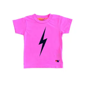 Kids Bolt Tee (Neon Pink)