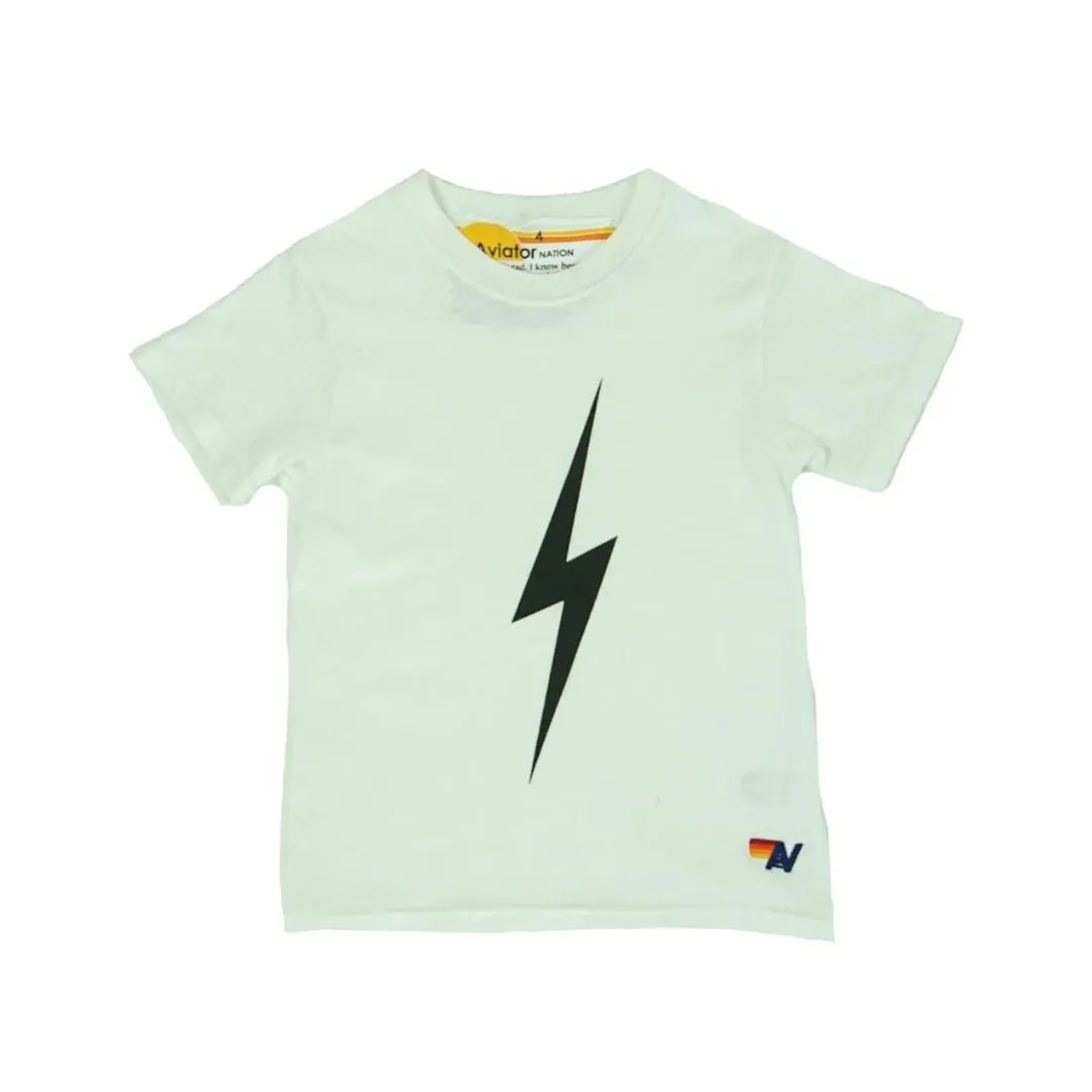 Kids Bolt Tee (White)