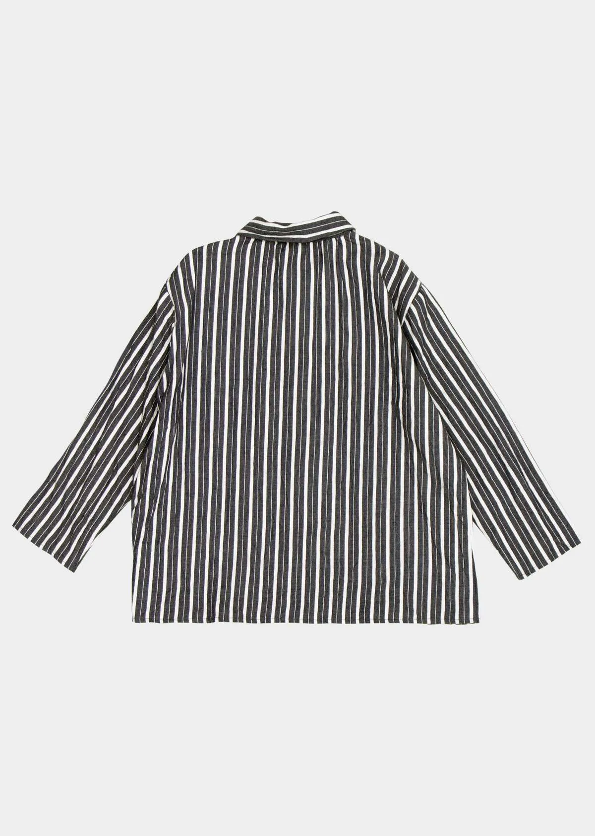 Kids Caramel ALOE SHIRT GREY STRIPE