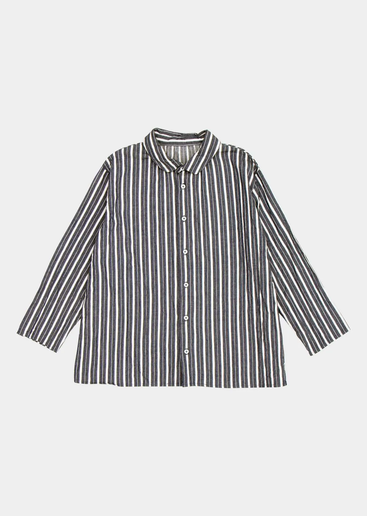 Kids Caramel ALOE SHIRT GREY STRIPE