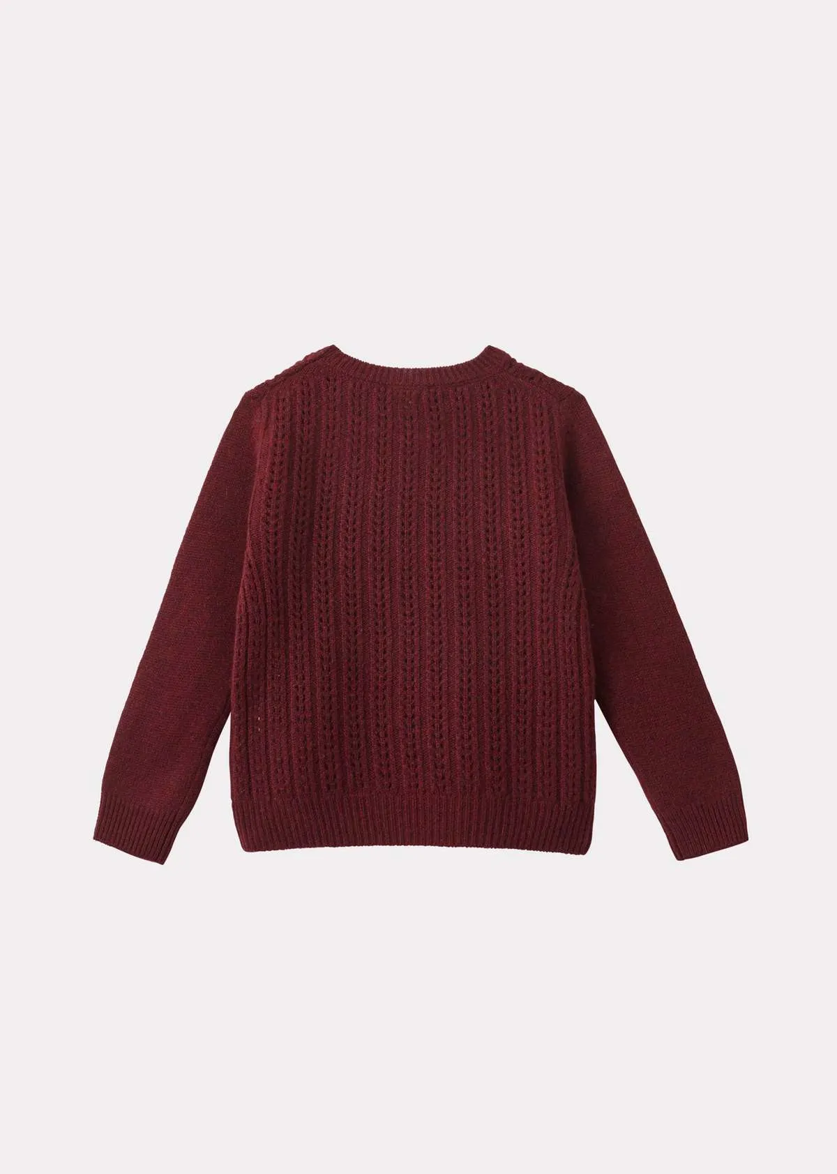 Kids Caramel RUBY JUMPER BURGUNDY