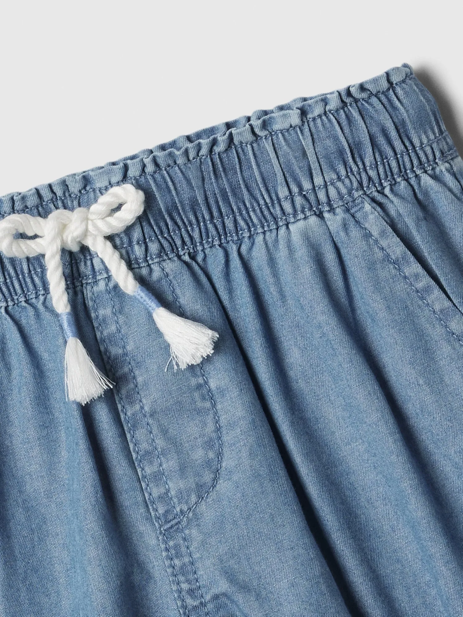 Kids Chambray Pull-On Shorts