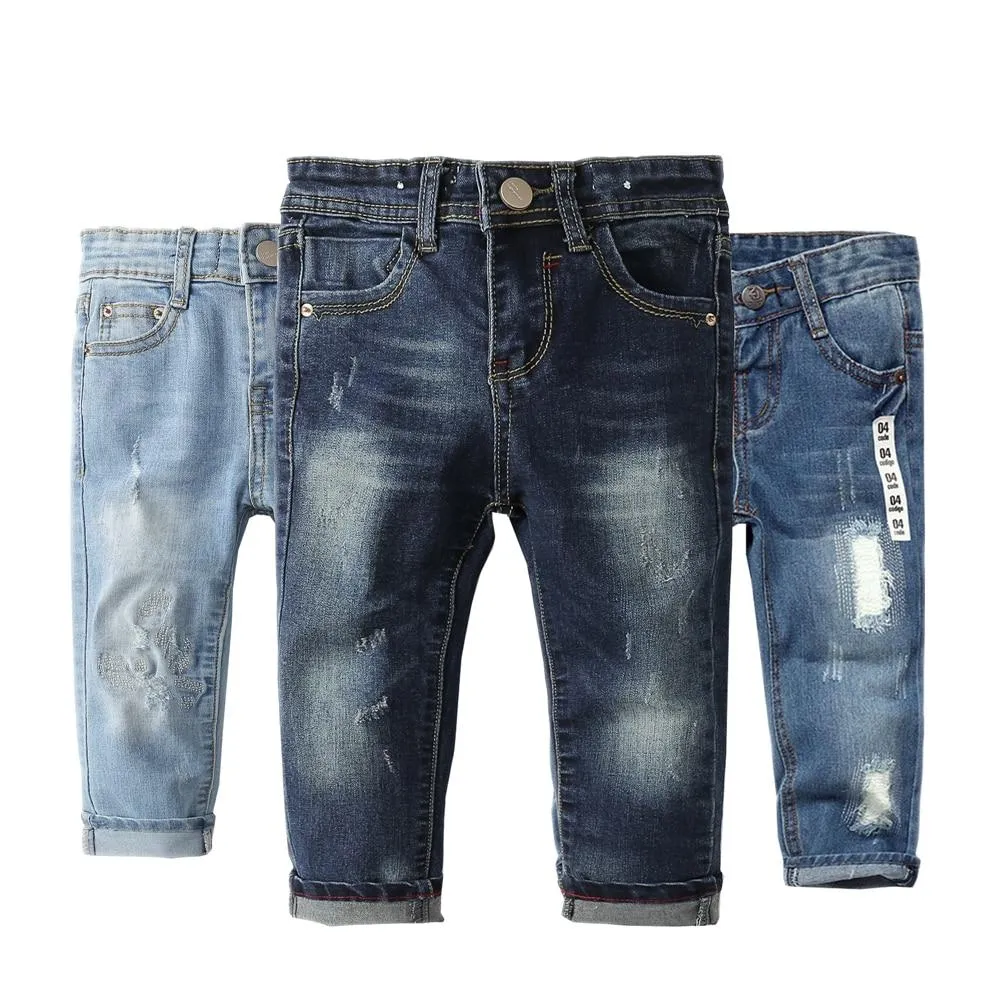 Kids Cotton Elastic Jeans