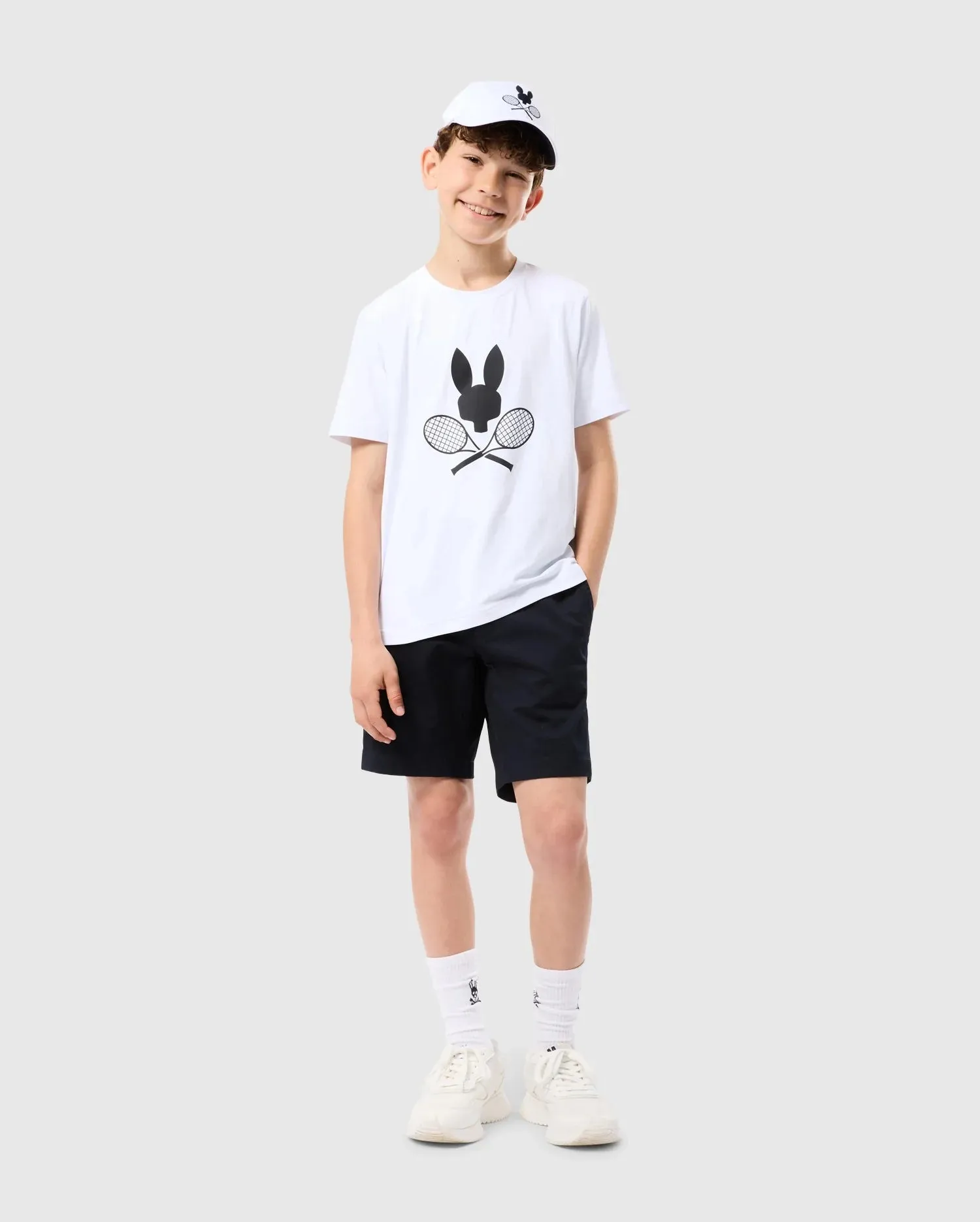 KIDS COURTSIDE GRAPHIC TEE - B0U681C200