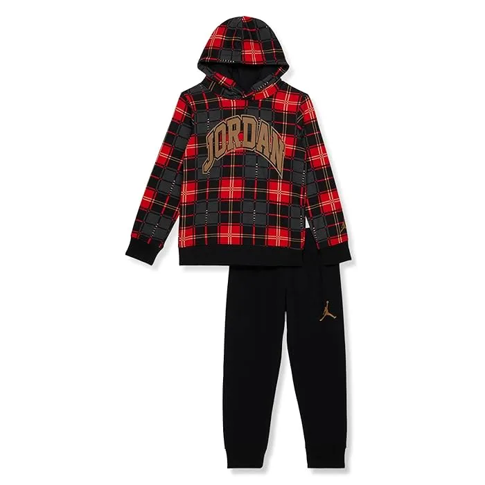 Kids Essentials Plaid Pullover Set by Jordan