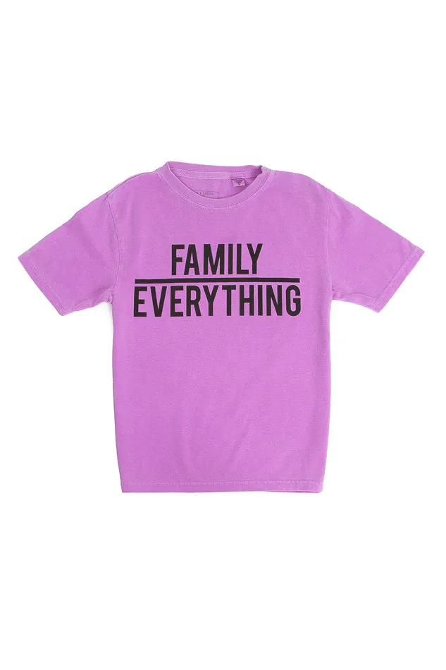 Kids Family Over Everything Purple