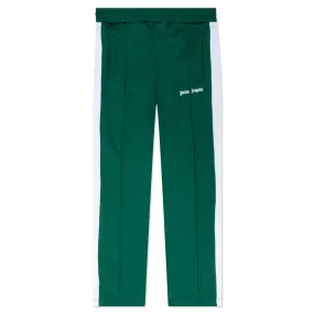 Kids Forest Green and White Track Pants