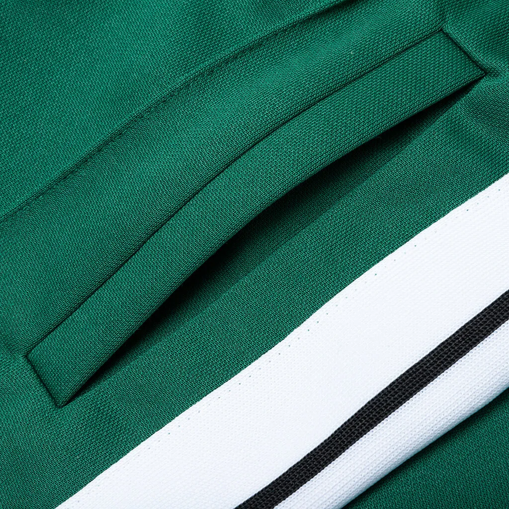 Kids Forest Green and White Track Pants