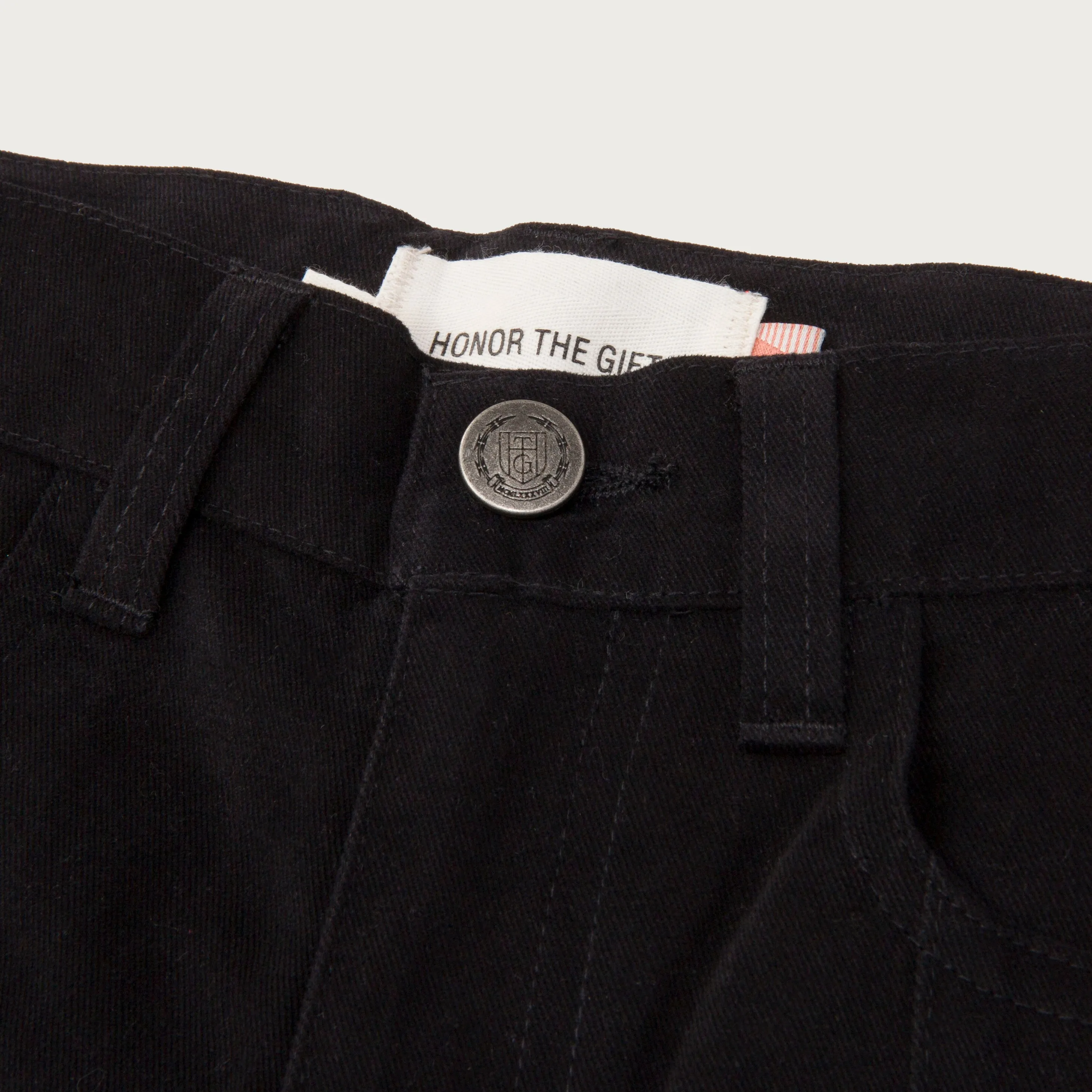 Kids Front Seam Pant - Black