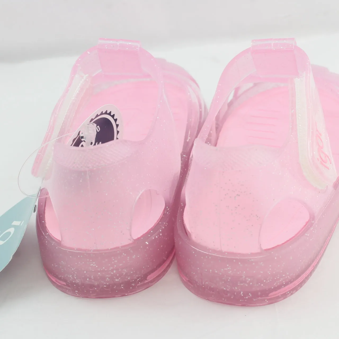 Kids Rosa Glitter Star Shoes