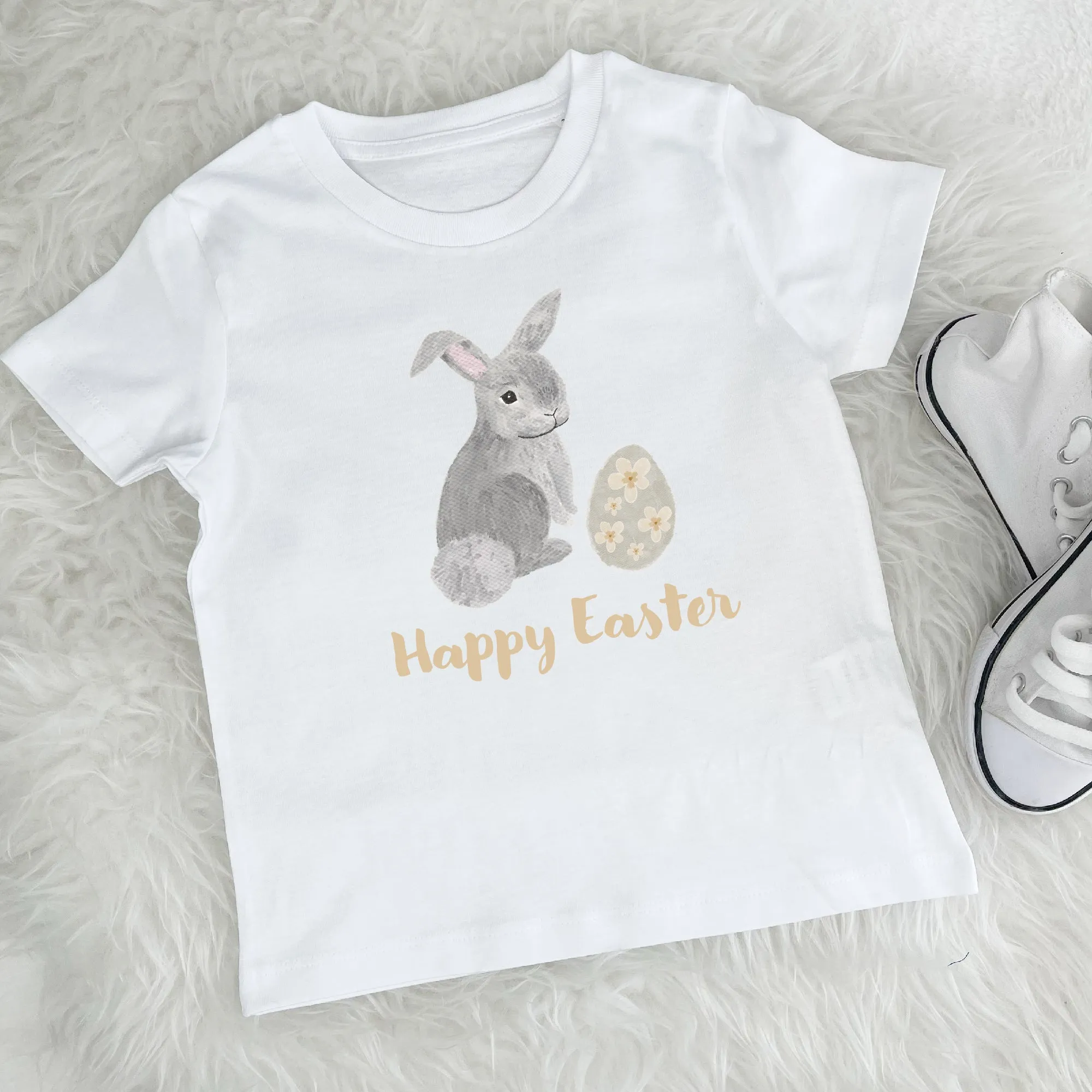 Kids Happy Easter Bunny T Shirt