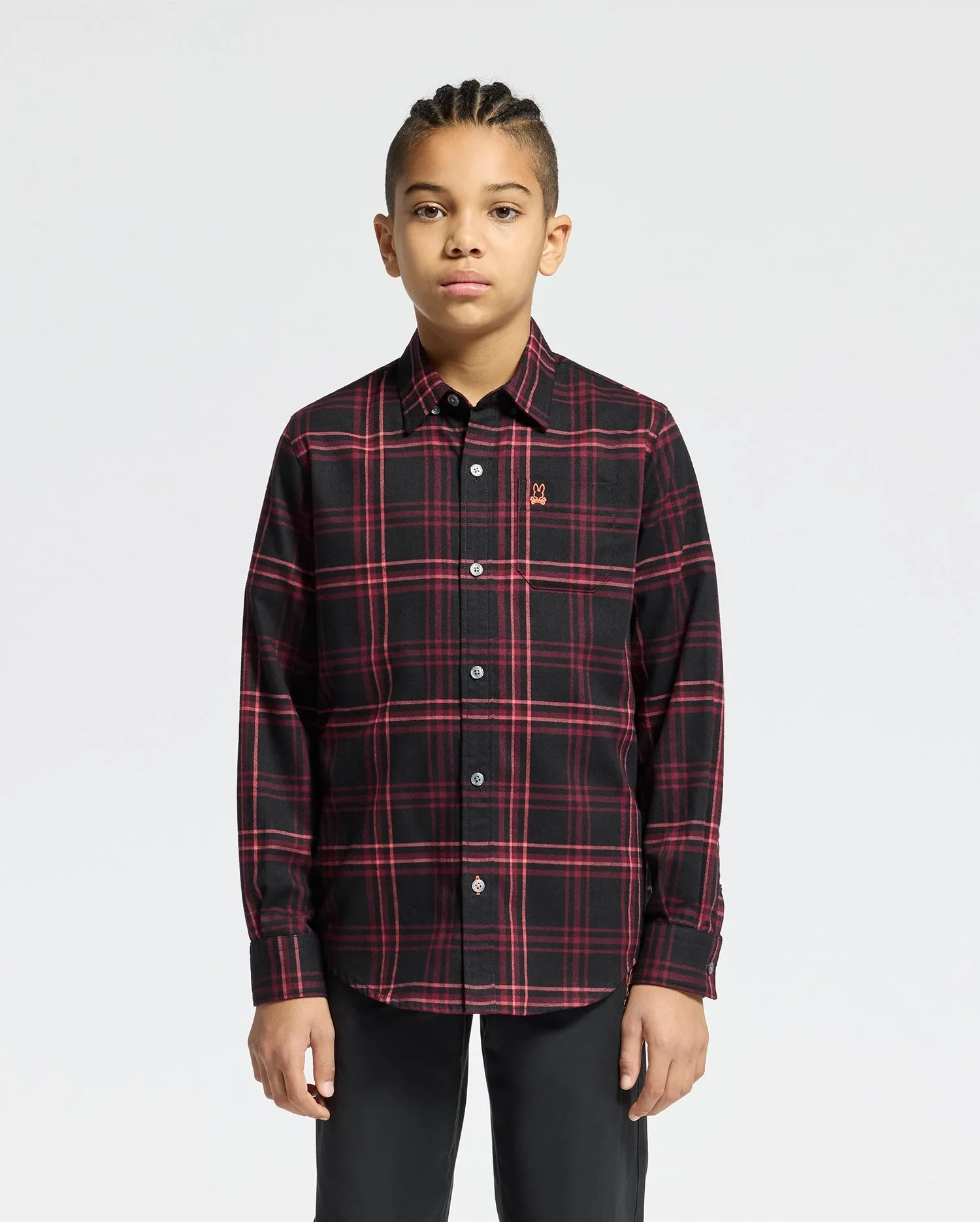 KIDS HAYES PLAID SHIRT - B0C842D200