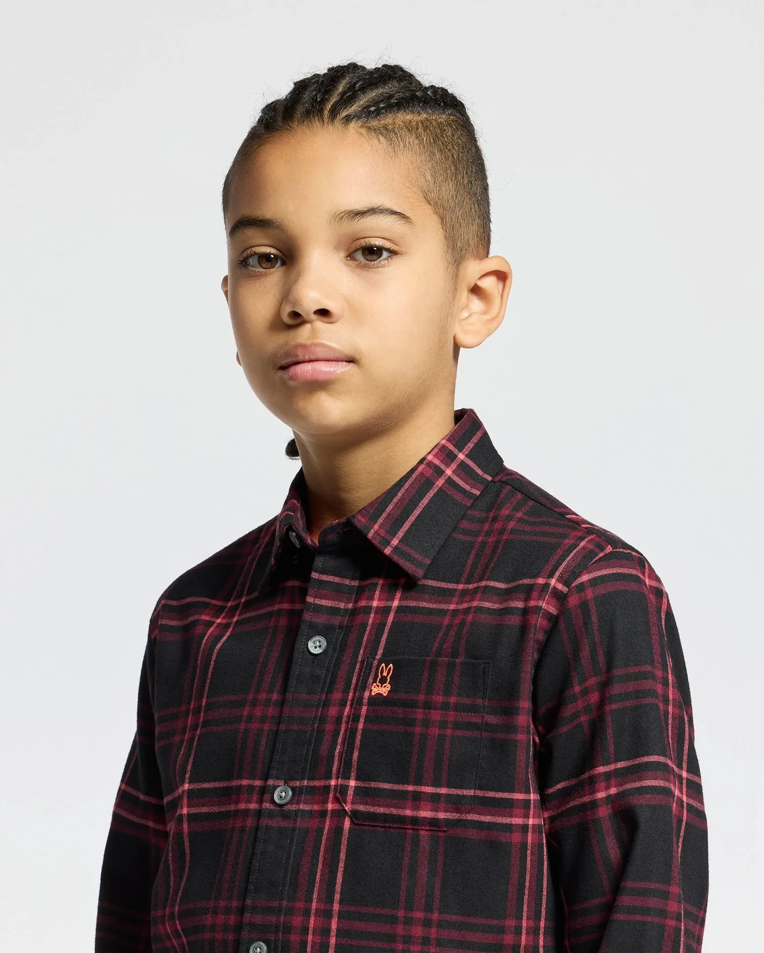 KIDS HAYES PLAID SHIRT - B0C842D200