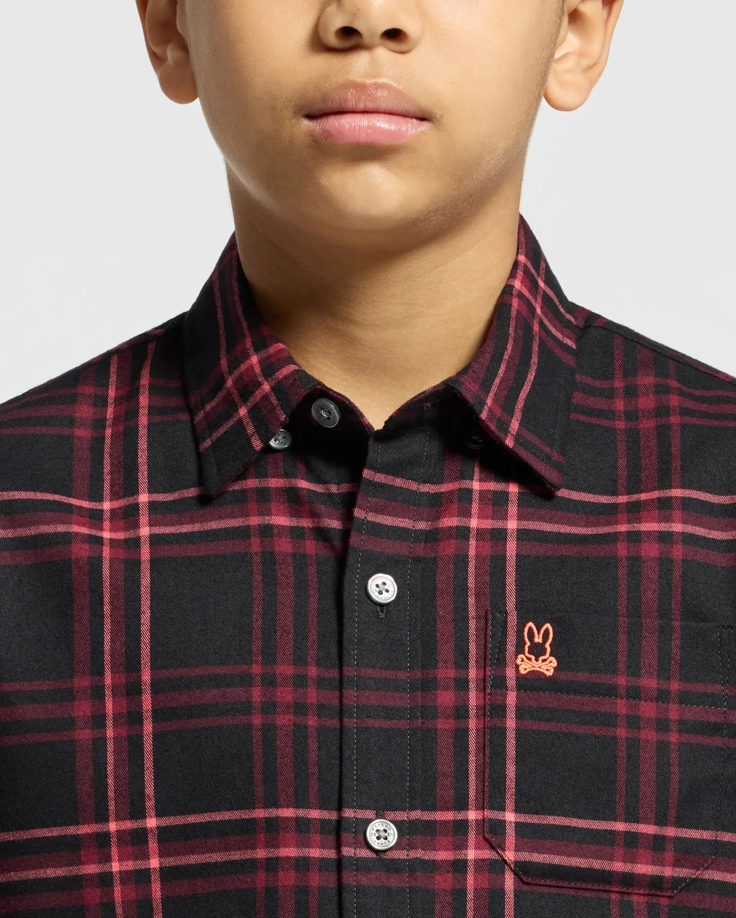 KIDS HAYES PLAID SHIRT - B0C842D200