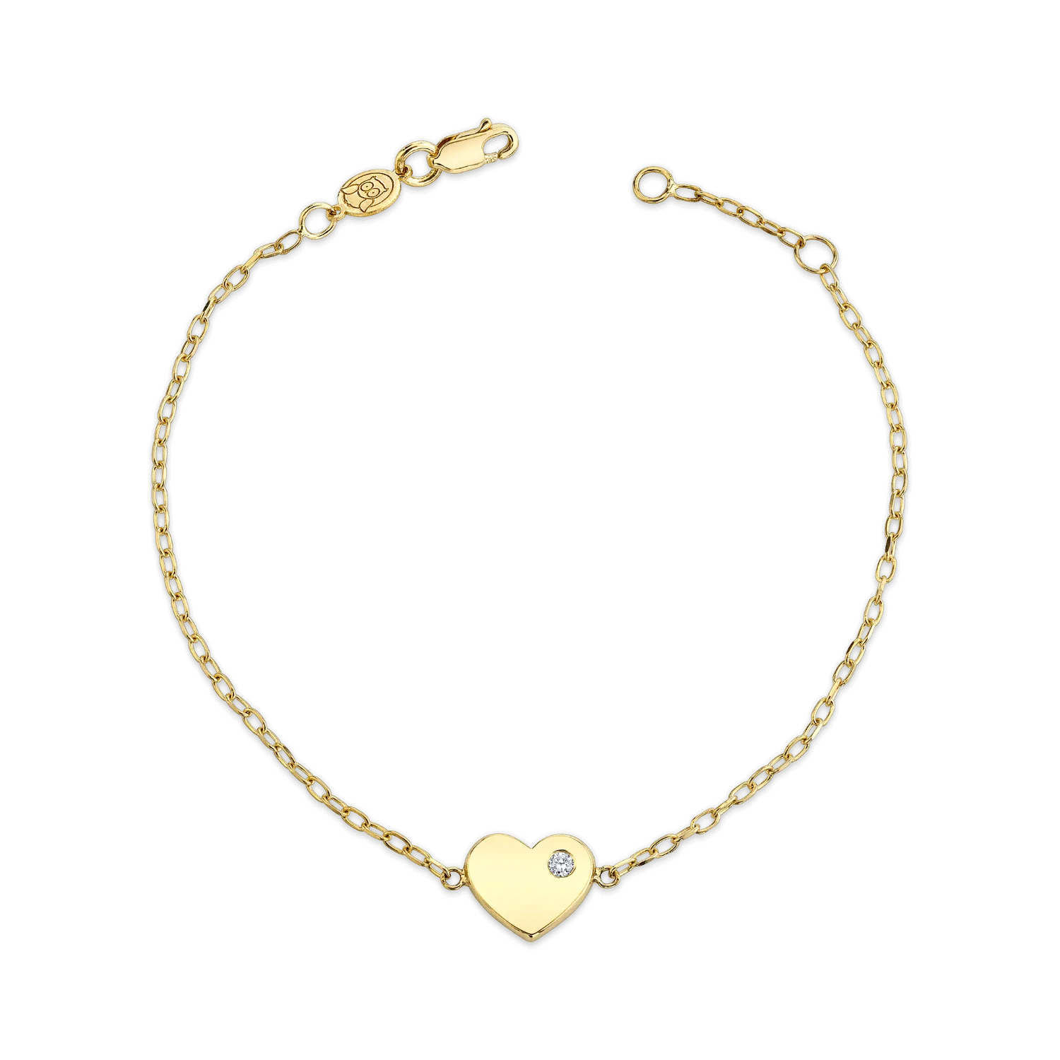 Children's Birthstone Heart Bracelet