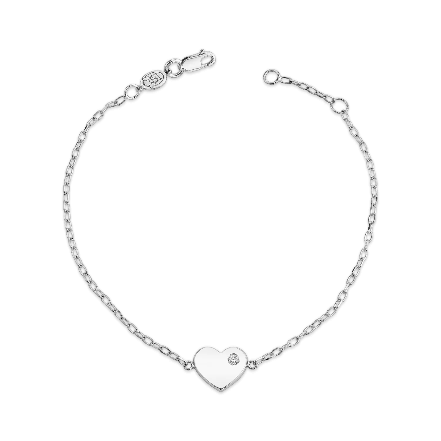 Children's Birthstone Heart Bracelet