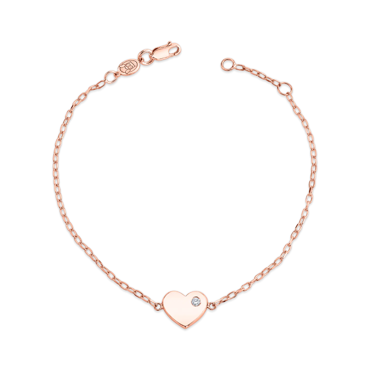 Children's Birthstone Heart Bracelet