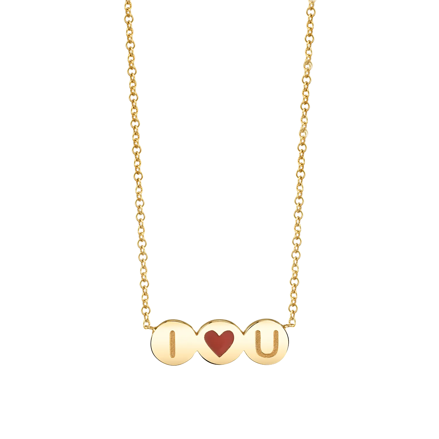 Children's Heart-Shaped Initial Necklace