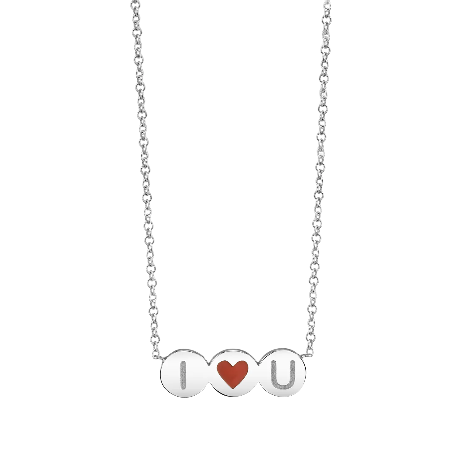 Children's Heart-Shaped Initial Necklace