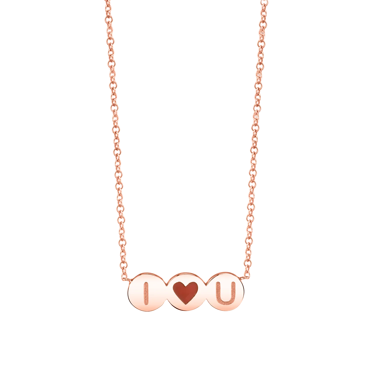 Children's Heart-Shaped Initial Necklace