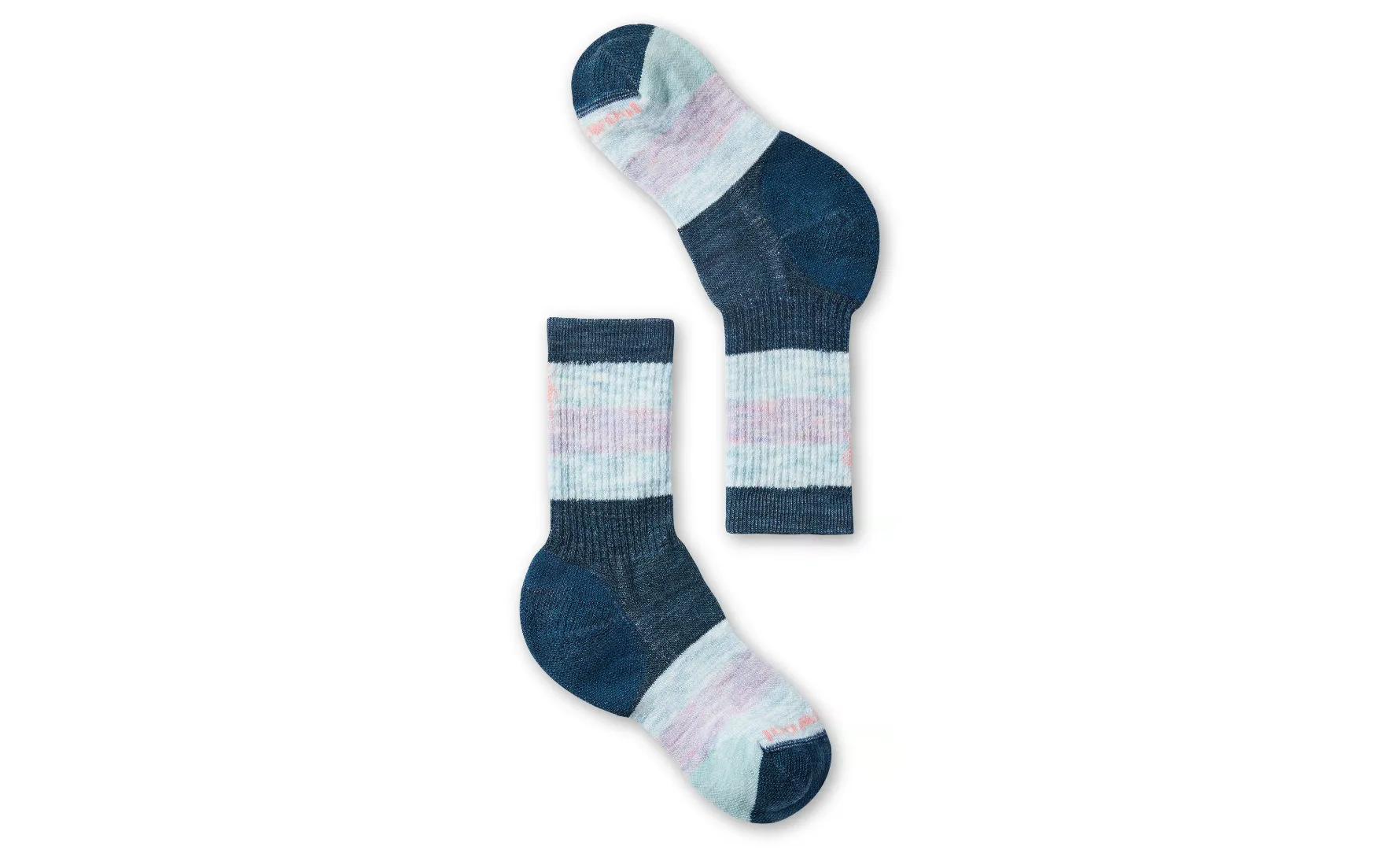 Striped Crew Socks for Kids - Twilight Blue