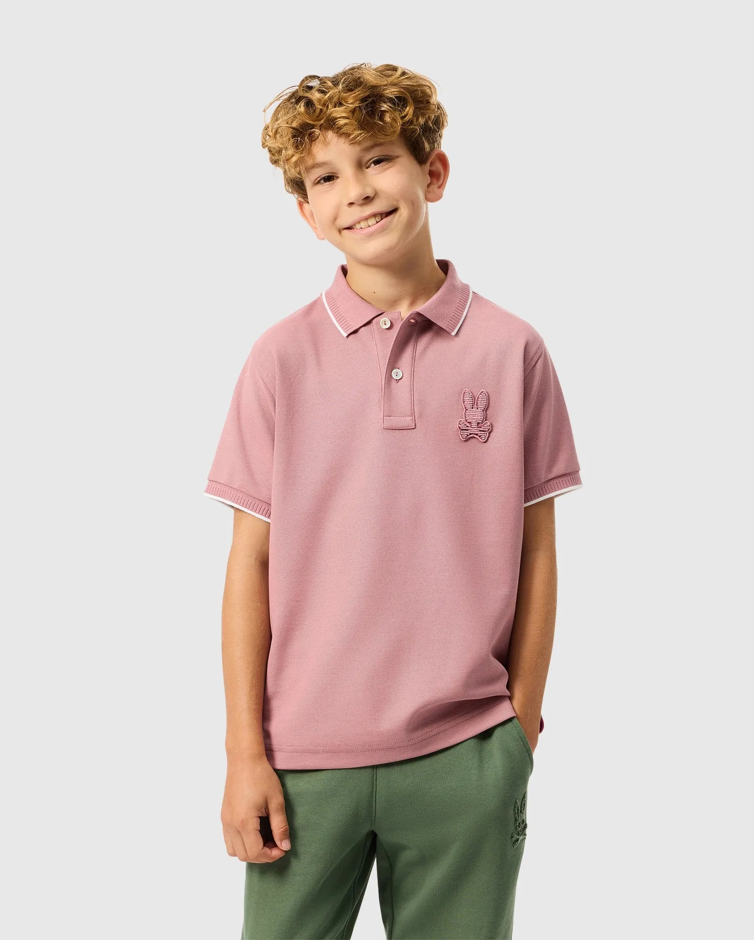 KIDS KINGSTON PIQUE POLO SHIRT - B0K764D200