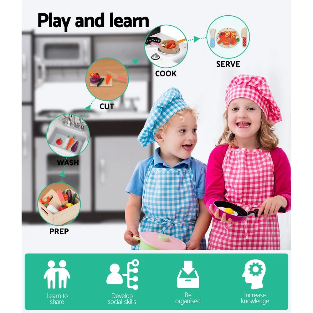 Kids Kitchen Pretend Play Black