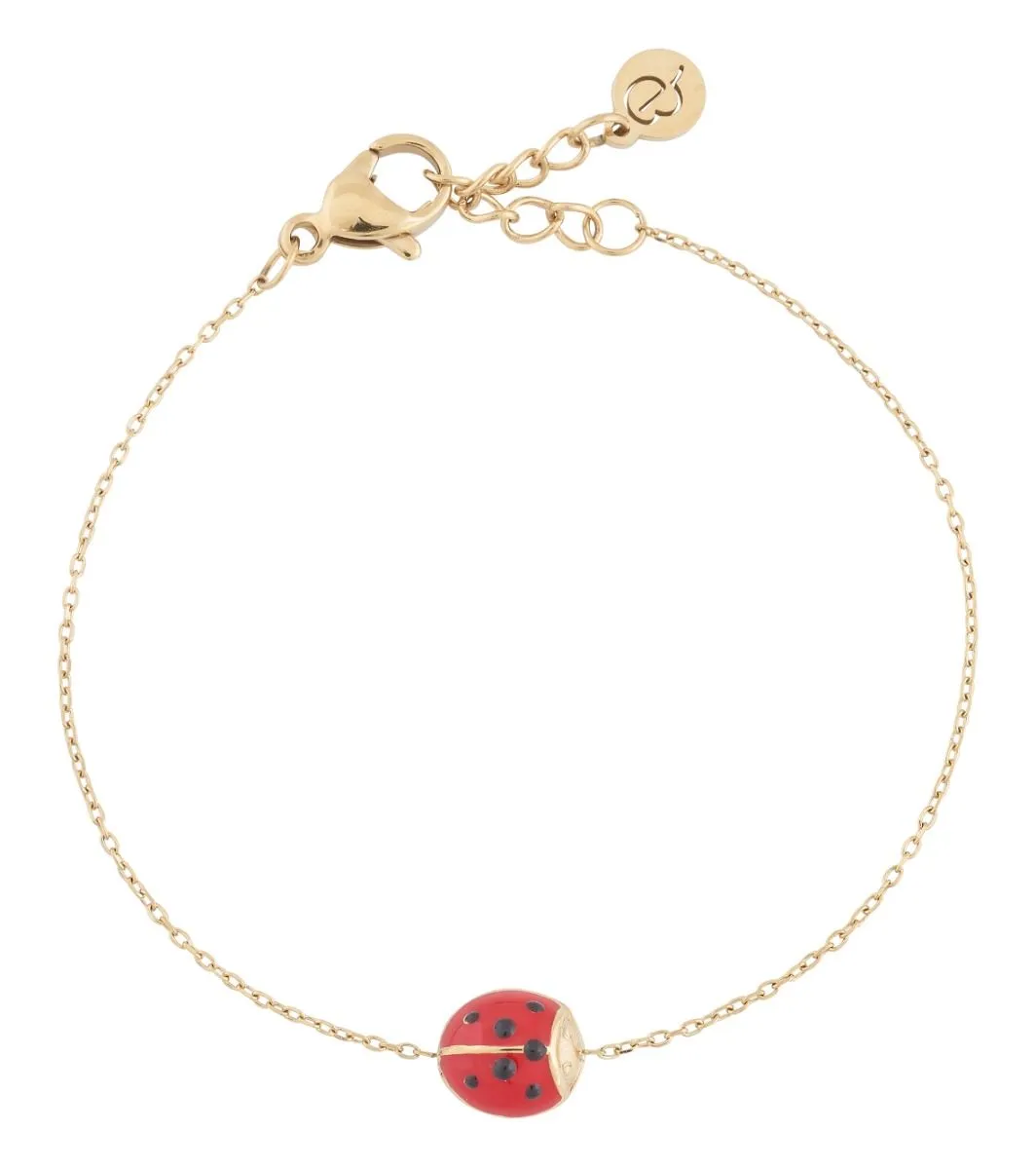 Gold Ladybug Bracelet for Kids by Edblad