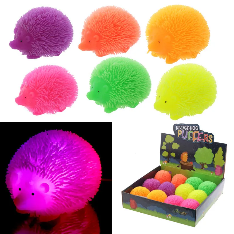 Kids Light Up Hedgehog Puff Pet