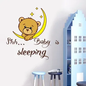 Shh Baby is Sleeping Wall Sticker Kids Room Decor