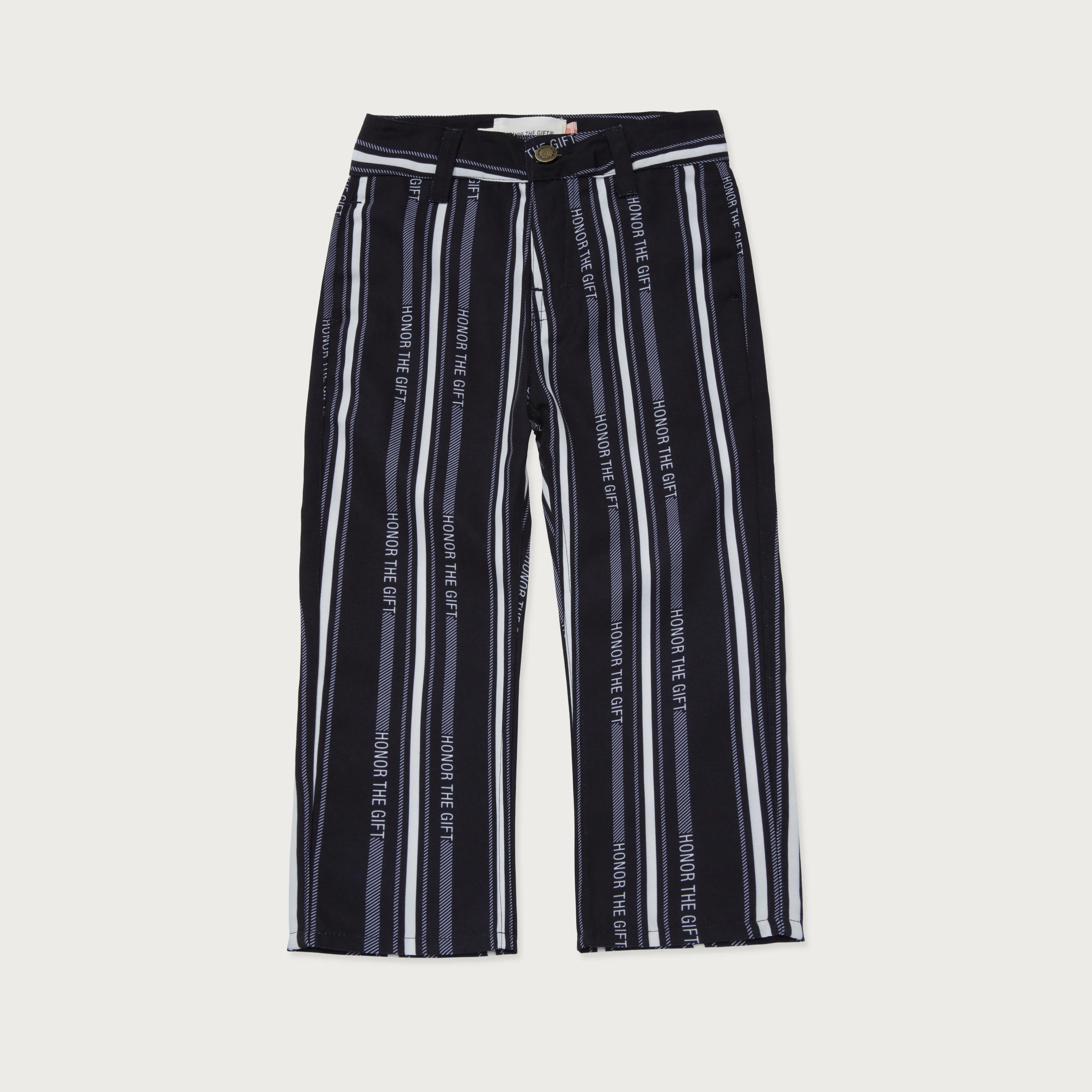 Kids Logo Stripe Pant - Black