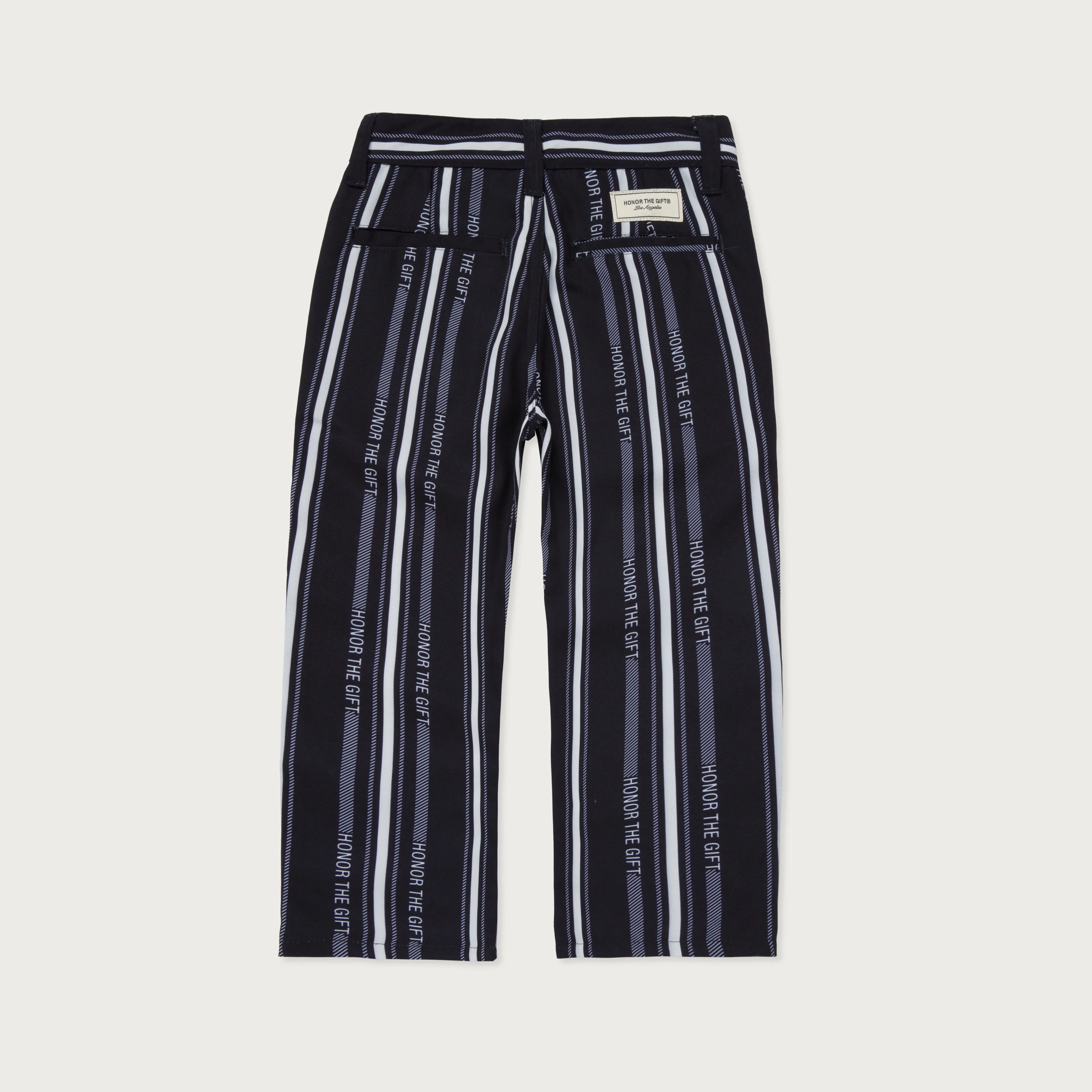 Kids Logo Stripe Pant - Black